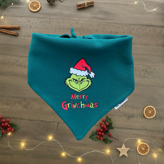 Bandana Navidad Merry Grinchmas